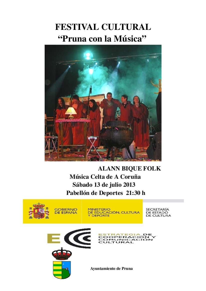 Cartel música celta