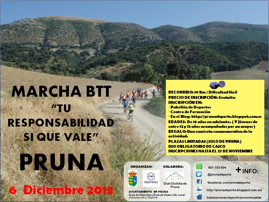 CARTEL BTT TU RESPONSABILIDAD SI QUE VALE