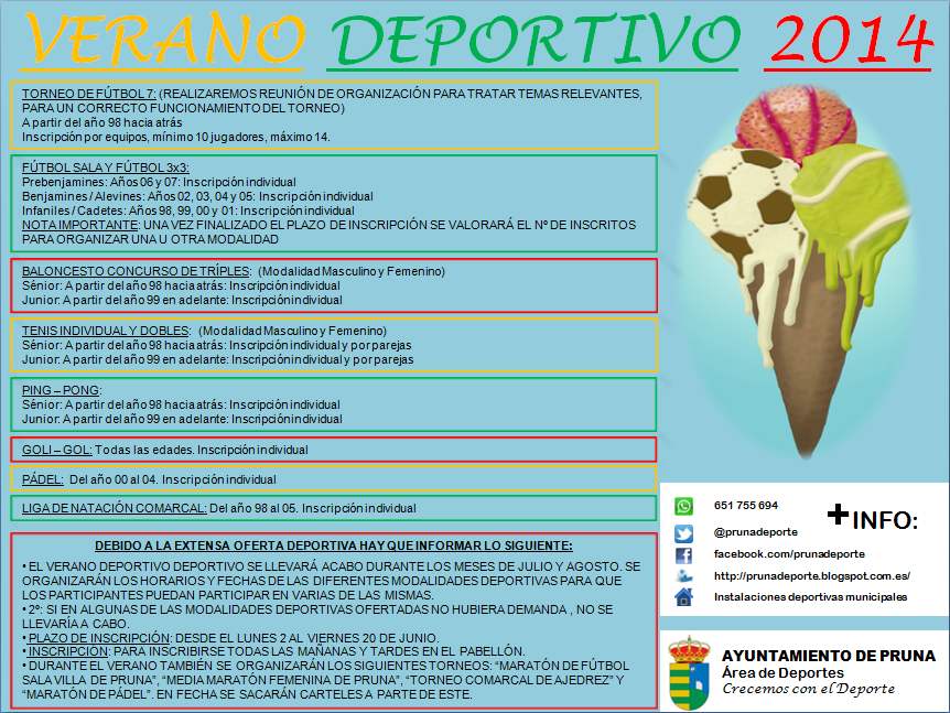 CARTEL VERANO DEPORTIVO