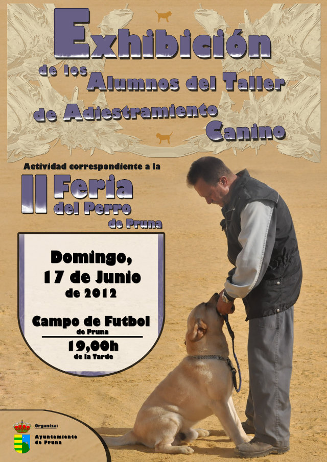 Excibición de aluimnos taller de adiestramiento canino